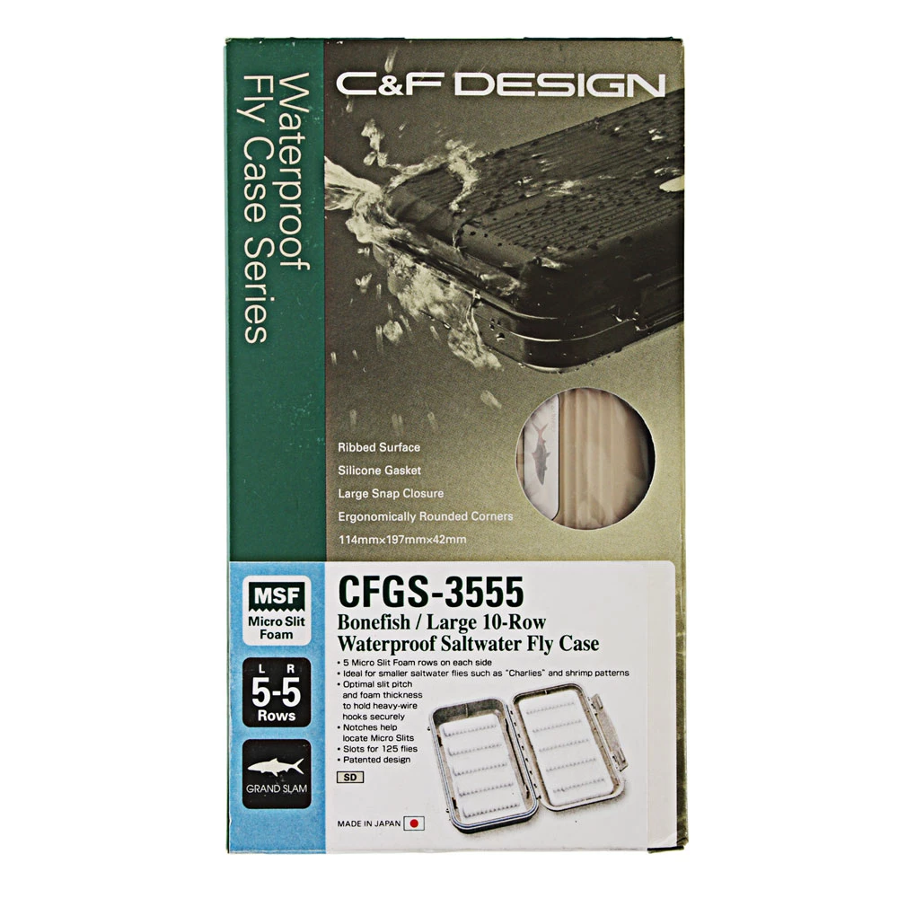 C&F Design C&F Design Saltwater Waterproof Fly Box - 10 Row 2 C&F Design C&F Design Saltwater Waterproof Fly Box - 10 Row
