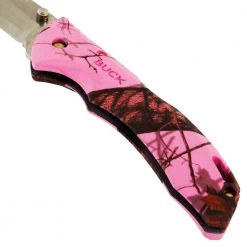 Buck Knives Buck 286 Bantam Folder Clam Blaze Pink Camo -C&F Design Sales Store 148588 5 n 1