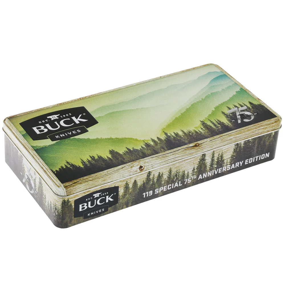 Buck Knives Buck 119 Special 75th Anniversary Collector Tin 4 Buck Knives Buck 119 Special 75th Anniversary Collector Tin - Image 2